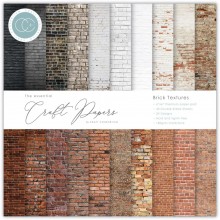 Craft Consortium Double-Sided Paper Pad 6"X6" -- Brick Textures