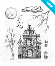 Tim Holtz® Stampers Anonymous Cling Mount Sets -- Sketch Manor CMS408