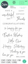 Sizzix™ Clear Stamps Set 13PK – Daily Sentiments by Lisa Jones