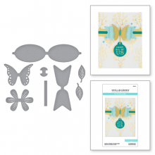Create a Flutter & Flower Bow Etched Dies S5-501
