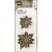 Tim Holtz® Stampers Anonymous Layering Stencils -- Poinsettia Duo THS153