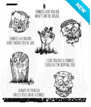 Tim Holtz® Stampers Anonymous Cling Mount Sets -- Zombies CMS350