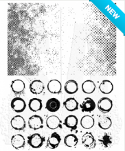 Tim Holtz® Stampers Anonymous Cling Mount Sets -- Halftone & Rings CMS260