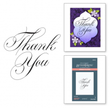 Copperplate Thank You Press Plate