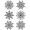 Tim Holtz® Stampers Anonymous Cling Mount Sets -- Swirly Snowflakes CMS319