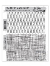 Tim Holtz® Stampers Anonymous Cling Mount Sets -- Mesh & Linen CMS221
