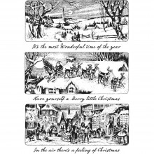 Tim Holtz® Stampers Anonymous Cling Mount Sets -- Holiday Scenes CMS425