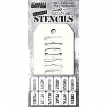 Tim Holtz® Stampers Anonymous Element Stencils -- Christmas THEST003