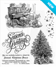 Tim Holtz® Stampers Anonymous Cling Mount Sets -- Christmas Magic CMS247