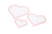 Sizzix Making Essential - Shaker Panes, Hearts, 1 1/2", 2 1/2" & 3 1/2" 3PK