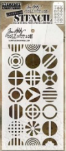 Tim Holtz® Stampers Anonymous Layering Stencils -- Patchwork Circle THS124
