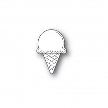 Poppystamps Craft Die - Whittle Ice Cream Cone 2423