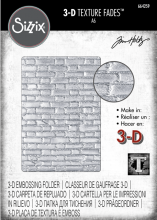 Tim Holtz® Alterations | 3-D Texture Fades™ Embossing Folder - Brick Wall
