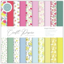 Craft Consortium Double-Sided Paper Pad 6"X6" -- Bright Blooms