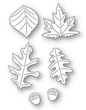 Poppystamps Craft Die - Fanciful Fall Leaves 2493