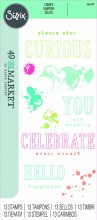 Sizzix™ Clear Stamps Set 13PK - Hello You Sentiments by 49 and Market