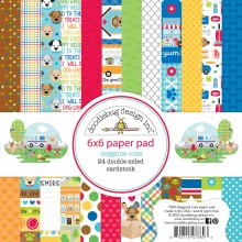 Doodlebug Design Double-Sided Paper Pad 6"X6" - Doggone Cute