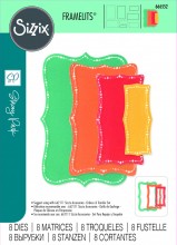 Sizzix® Framelits® Die Set 8PK  - Fanciful Framelits, Doris Dotted Top Note by Stacey Park