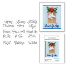 Mix & Match Holiday Greetings Etched Dies S5-521