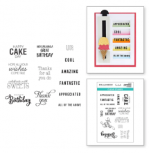 Complimentary Slider Greetings Clear Stamp Set STP-118