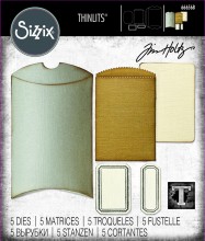 Tim Holtz® Alterations | Sizzix Thinlits™ Die Set 17PK - Vault Pillow Box + Bag