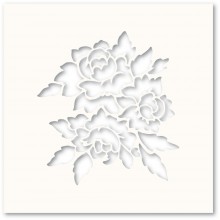 Poppystamps Romantic Blooms Stencil T101