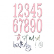 Thinlits Die Set 15PK - Fabulous Birthday Numbers by Debi Potter