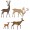 Tim Holtz® Alterations | Sizzix Thinlits™ Die Set 4-Pack - Darling Deer