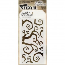 Tim Holtz® Stampers Anonymous Layering Stencils -- Twisted THS065