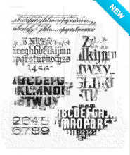 Tim Holtz® Stampers Anonymous Cling Mount Sets -- Faded Type CMS397