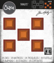 Tim Holtz® Alterations | Sizzix Thinlits™ Die Set 25-Pack - Stacked Squares