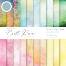 Craft Consortium Double-Sided Paper Pad 6"X6" -- Grunge, Light Tones