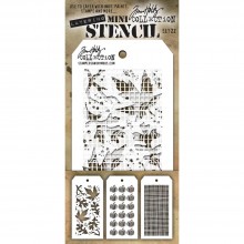 Tim Holtz® Stampers Anonymous Mini Layering Stencil Set #22 MTS022