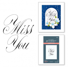 Copperplate Miss You Press Plate