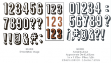Tim Holtz® Alterations | Sizzix Thinlits™ Die Set 21-Pack - Alphanumeric Shadow Numbers