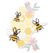 Sizzix Thinlits Die Set 11PK - Bee Hive by Olivia Rose