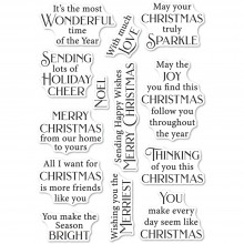 Poppystamps Clear Stamp Set -- Christmas Sparkle CL511