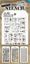 Tim Holtz® Stampers Anonymous Mini Layering Stencil Set #1 MTS001