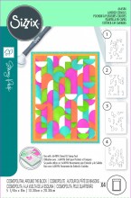 Sizzix™ A6 Layered Stencils 4PK – Cosmopolitan, Around the Block by Stacey Park
