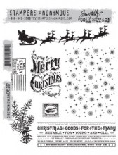 Tim Holtz® Stampers Anonymous Cling Mount Sets -- Christmas Nostalgia CMS207