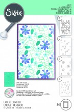 Sizzix™ A6 Layered Stencils 4PK – Lacey by Kath Breen