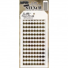 Tim Holtz® Stampers Anonymous Layering Stencils -- Shifter Scallop THS128