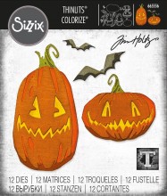 Tim Holtz® Alterations | Sizzix Thinlits™ Die Set 15-Pack - Pumpkin Patch, Colorize