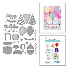 Birthday Wreath Add-Ons Etched Dies S5-600