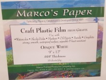 Grafix Opaque White Craft Plastic Film