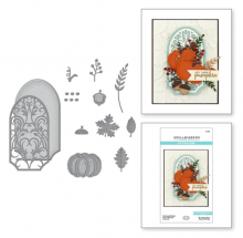 Fall Label Motifs Etched Dies S5-519