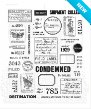 Tim Holtz® Stampers Anonymous Cling Mount Sets -- Field Notes CMS396