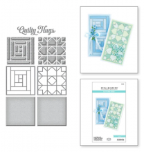Log Cabin and Flower Mini Quilts Etched Dies S5-546