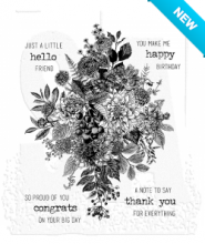 Tim Holtz® Stampers Anonymous Cling Mount Sets -- Glorious Bouquet CMS325
