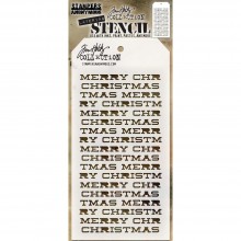 Tim Holtz® Stampers Anonymous Layering Stencils -- Merry Christmas THS098
